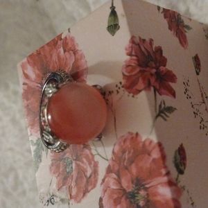 Like New! Cocktail Ring, Pearlescent Pink, Size 8
